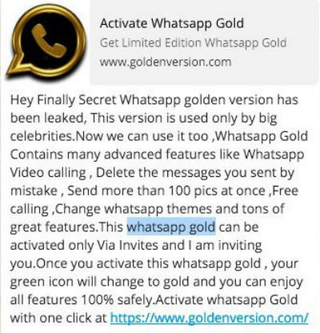 Illustration for article titled Qué es WhatsApp Gold: todo lo que necesitas saber sobre una de las estafas más populares de Whatsapp